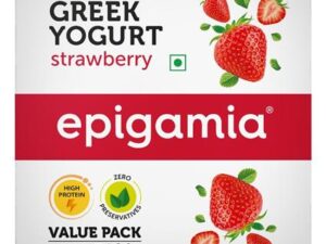 Epigamia Strawberry Greek Yogurt, 8..