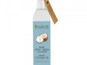 Praakritik Organic Extra Virgin Coconut Cold Pressed Oil 500ml | Highly Moisturising and Nourishing| Good for Digestion | Maintains Oral Health | Rejuvenates Cracked skin and Lips 500ml