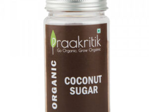Praakritik Coconut Sugar | Organic Coconut Palm Sugar with No Preservatives - Healthy Natural Unrefined Pure Sugar - Palm Sugar for Baking, 100Gm