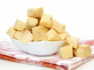 Yam Cubes Cut