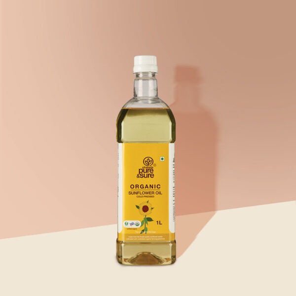 Pure & Sure Organic Sunflower Oil - 1 Ltr