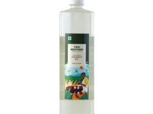 Two Brothers Coconut Oil, Wood-Pressed, Unrefined 1ltr -Plastic Bottle