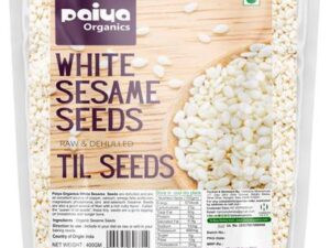 paiya organics White Sesame seeds safed til Raw & Dehul...