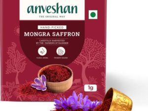 Anveshan Kashmiri Mongra Saffron - 1g 100% natural Kesa...