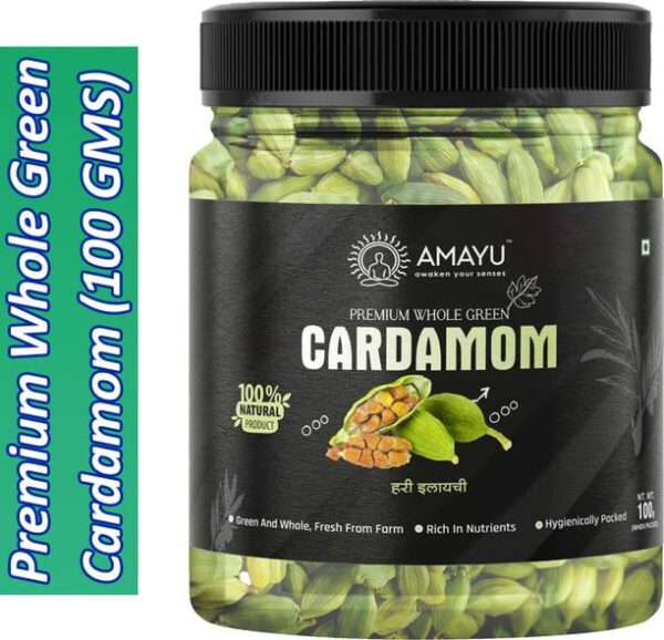 AMAYU Premium Fresh Whole Green Cardamom | Hari Elaichi...