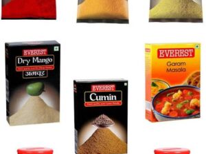 EVEREST Basic Masale Combo Turmeric Powder 200gms+Coria...