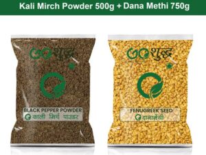 Goshudh Dana Methi 750gm & Kali Mirch Powder 500gm Comb...