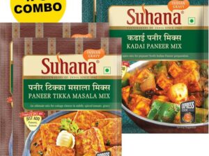 SUHANA Paneer Kadhai Mix 50g x 2, Paneer Tikka 50g x 2