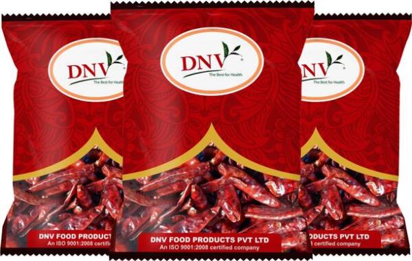 DNV Whole Dry Red Chilli 300gm | Lal Mirch Sabut |100% ...