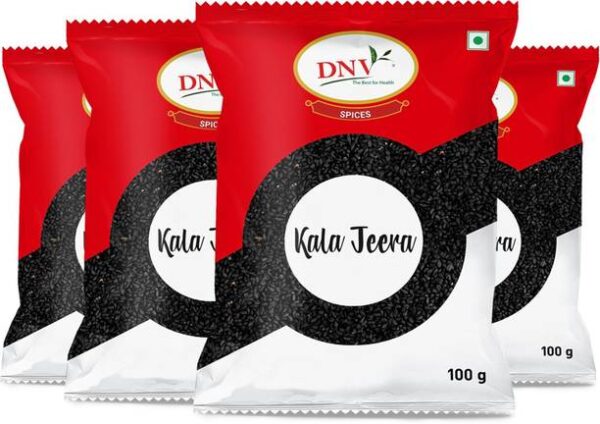 DNV Natural Black Cumin Seeds Whole Kala Jeera 100gm, P...