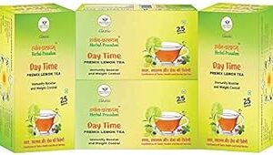 Herbal Prasadam Green Tea Powder(Premix Lemon) Pack Of 4, 100 Sachets, 250 Grams