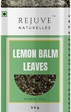 Rejuve Naturelles Premium Lemon Balm Tea - 50 G | Freshly Packed And Natural Herbal Tea | Caffeine-Free | Premium Pet Jar | Stress Relief Tea