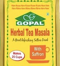 Wah Luft Herbal Tea Masala with Saffron, Great Refreshing Drink, Natural and Healthy, Boost Energy Level- 50g (Pack of 4)