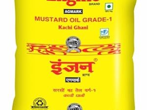 Engine Brand Kachi Ghani Agmark Grade - 1 Mustard Oil - 500ml Pouch