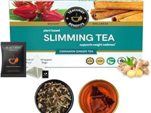 TEACURRY Slimming Tea For Weight Management (30 Tea Bags, 1 Month Pack) - Manage Over All Weight | Get Slimmer And Toned Body Shape | For Men And Women, Ginger, 60 Gram
