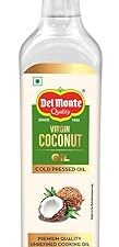 Del Monte Multipurpose Cold Pressed Virgin Coconut Oil 250ml | 100% Pure & Unrefined | Rich Aroma & Flavour | Ideal for Daily Cooking, Massage, Hair & Skin Care | Cholesterol Free | 60% MCT | Low Trans Fat Oil