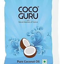 Cocoguru Cold Pressed Coconut Oil - Pouch 1 Litre|Edible Coconut Oil|For Cooking,Deep Frying,Hair,Skin,Baby Massage & Oil Pulling|Pure & Unrefined|Natural|Double Filtered|Keto Diet