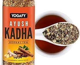 YOGAFY - Ayush Kadha - Whole Spices And Tulsi Loose Leaves ,Immunity Booster,Herbal Tea - 100Gram