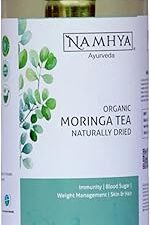 Namhya Organic Moringa Tea Bags for Skin, Hair & Weight Loss I Antioxidant, Immunity Booster, Decaffeinated & Energizing Tea I 20 Healthy Tea Bags