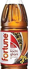 Fortune Premium Kachi Ghani Pure Mustard Oil, 910G PET Bottle (Weight May Vary)