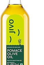 Jivo Daily Cooking Pomace Olive Oil | 1 Litre | Rich in Monounsaturated Fatty Acids (MUFA) | Low in Saturated Fat | Ideal for Roasting, Frying, and Baking (Pack of 1)