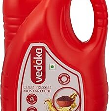 Amazon Brand - Vedaka Cold Pressed Mustard Oil | 5 L | Cooking Oil | Contains Omega- 3 Pufa | 100% Vegetarian Kachi Ghani Oil