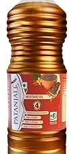 Patanjali Pure Mustard Oil, Natural Kachi Ghani, Sarso ka Tel, Healthy Cooking Oil for Daily Use - 1L