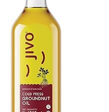 Jivo Groundnut Oil | 1 Litre | Cold Pressed Groundnut Oil, Cooking Oil, Cold Pressed Oil, Groundnut Oil 1 litre, Peanut Oil, Ground Nut Oil, Natural Cooking Oil, Chemical Free (Pack of 1)
