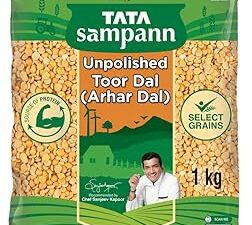 Tata Sampann Unpolished Toor Dal/Arhar Dal, 1kg