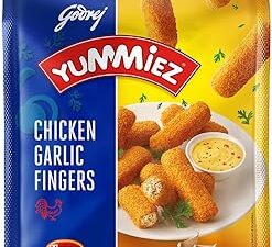 Godrej Yummiez Chicken Garlic Fingers Pouch, 400 g
