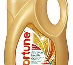 Fortune Rice Bran Health Physically Refined Rice Bran Oil 4.35 Kg Jar (Weight May Vary)