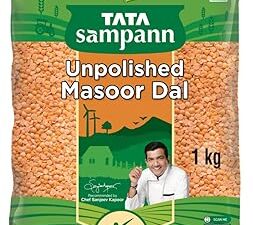 Tata Sampann Unpolished Masoor Dal (Split), 1kg