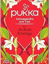 Pukka Ashwagandha and Tulsi for Active Energy I Herbal Infusions I 25 infusion tea bags