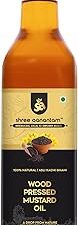 Shree Aanantam Kachi Ghani Cold Pressed Mustard Oil - 500ML | Pure, Natural, Unrefined & Chemical-Free | Rich in Omega-3 & Antioxidants | Great for Cooking, Hair & Skin Care | Wood Pressed