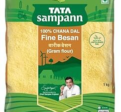 Tata Sampann 100% Chana Dal Fine Besan, Gram Flour, 1 Kg