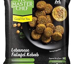 ITC MASTER CHEF Lebanese Falafel Kebab, Veg Frozen Snack, Ready to Cook, 230g