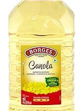 Borges Canola Oil -5L | Source of Omega 3 | 100% Non GMO | Suitable for Deep frying |Delicate flavour