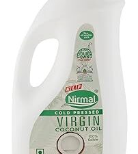 KLF Nirmal Cold Pressed Virgin Coconut Oil | 1L | All Weather Pack | Natural & Edible | Great for Cooking & Personal Care