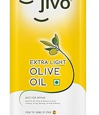 Jivo Olive Oil Extra Light Daily Cooking 5 Litre (TIN) | Recommendable for Roasting, Frying, Baking All type of Cuisines| Low Saturated Fat, Low Saturated Fat |