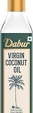 Dabur 100% Natural, Cold Pressed Virgin Coconut Oil | Unrefined, No Trans Fat, 60% MCT | Anti-spillage bottle - 500ml