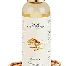 Sage Apothecary Pure & Natural Wheatgerm Oil for Skin, Hair, Face & Body Care - 100 ml
