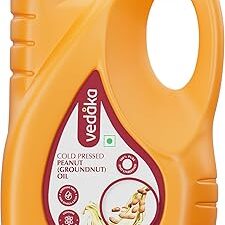 Amazon Brand - Vedaka Cold Pressed Groundnut (Peanut) Oil, 5 liters