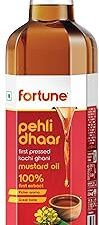 Fortune Pehli Dhaar First Pressed Kachi Ghani Mustard Oil 1 L