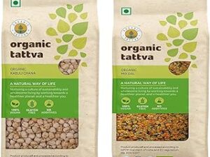 Organic Tattva Kabuli Chana, 1kg & Organic Tattva Mix Dal, 500g