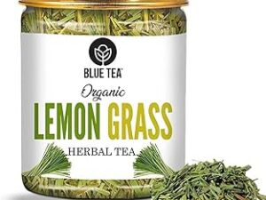 BLUE TEA - Lemongrass Tea - 100g -100 Cups) || BOOST METABOLISM || Detox Tea - Flower Based - Herbal Tea - Caffeine Free - Gluten Free - Zero Sugar | Featured In Shark Tank | Pet Jar Packaging