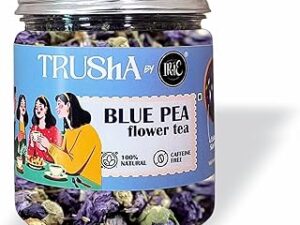 IRIE Blue Pea Flower Tea ? 100% Natural Dried Butterfly Pea Flowers - Shankhpushpi/Aparajita | Caffeine-Free Herbal Tea for Weight Loss | 45g - 45 Cups | Pet Jar