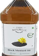 Farm Naturelle - Organic Wood Pressed Black Mustard 2 Ltr Oil | Mustard Oil for Cooking