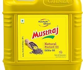 Mustraj Kachi Ghani Mustard Oil 15L Jar | Pure & Natural Sarson Oil | High Pungency | Since 76 Years | Ideal for Cooking & Frying