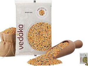 Amazon Brand - Vedaka Mixed Dal, 1kg |Protein source & Amazon Brand - Vedaka Cardamom (Elaichi), Small, 50g