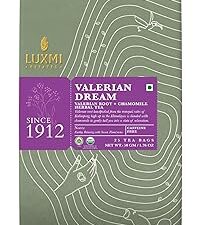 LUXMI Estates Sleep Tea With Valerian Root 25 Tea Bags (50 gram) Pack, With Chamomile, Lavender & Valerian Root | Caffeine Free Tea Bags For Insomnia Anxiety & Stress Relief, Relaxation, Restful and Peaceful Sleep With Wellness Herbal Tea, 25 Cups